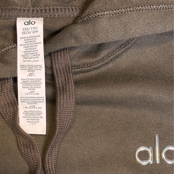 NWT Alo Yoga Accolade Hoodie 🟫 XXS Oversized Espresso - Picture 4 of 6